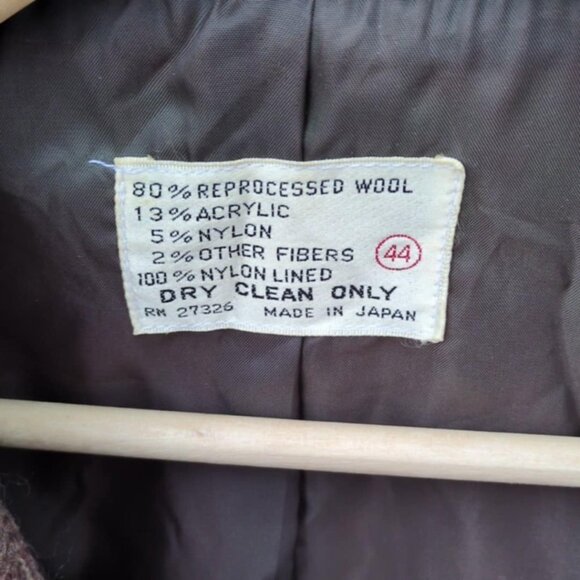 Brooks Brothers Sz 44 Herringbone Tweed Blazer Jacket Wool Academia Professor - Picture 2 of 6